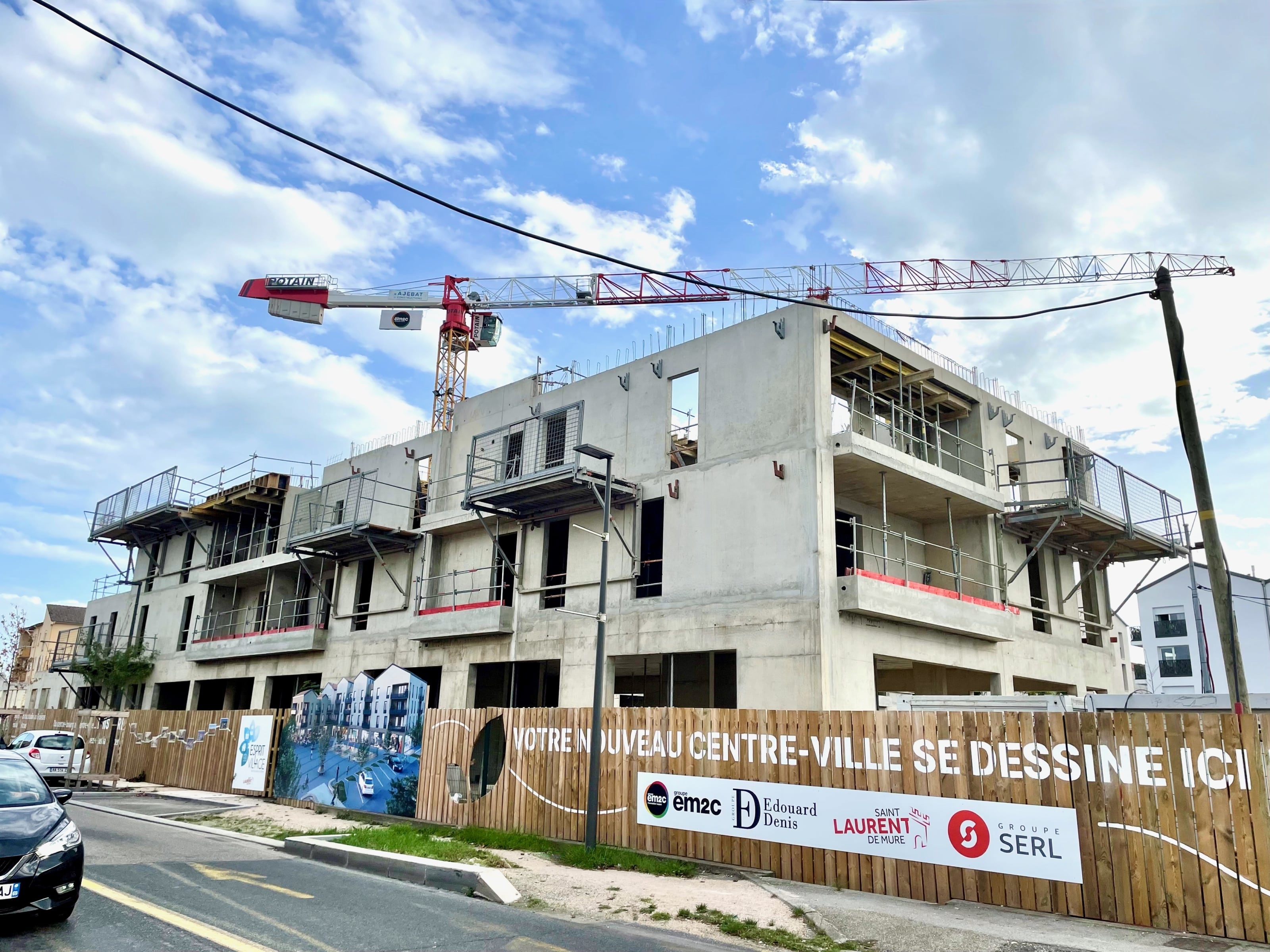 Esprit Village un chantier déjà bien avancé ôm2c
